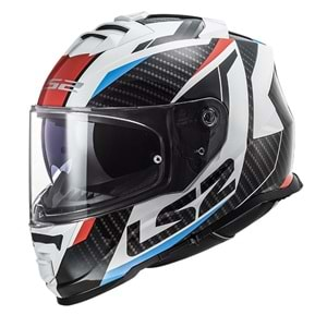 LS2 STORM RACER MAVİ-KIRMIZI KASK M