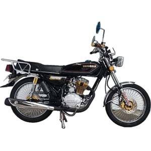 ZELSUN ZLS-50 REX MOTOSİKLET SİYAH MODİFİYE 72 TEL JANT-2024