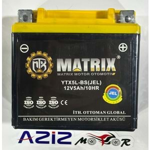 12V 5 AH YTX5 AKÜ MATRİX