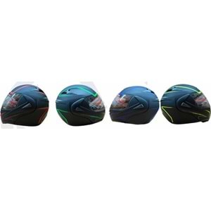 LS5 ÇENE AÇILIR KASK (S-M-L-XL) KARIŞIK RENK