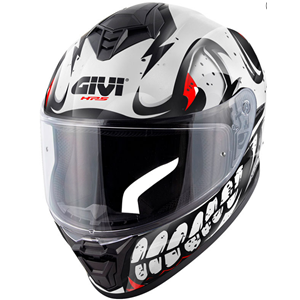 GIVI 50.X BONES BEYAZ-KIRMIZI KASK M
