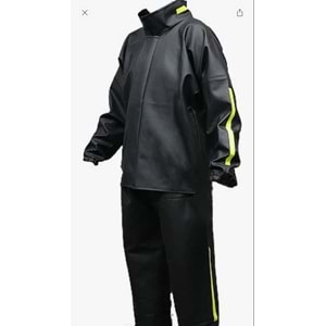 AWB Motosiklet Yağmurluk Pvc TAKIM XL