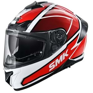 SMK TYPHOON AEGIS KAPALI KASK KIRMIZI-BEYAZ - L