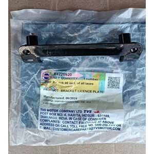 TVS JUPITER 125 ÖN PLAKALIK BAGLANTI BRAKETİ ORJİNAL
