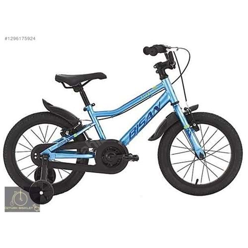 BİSAN FLOKİ 16 JANT MAVİ RENK ETİKET MAVİ BİSİKLET