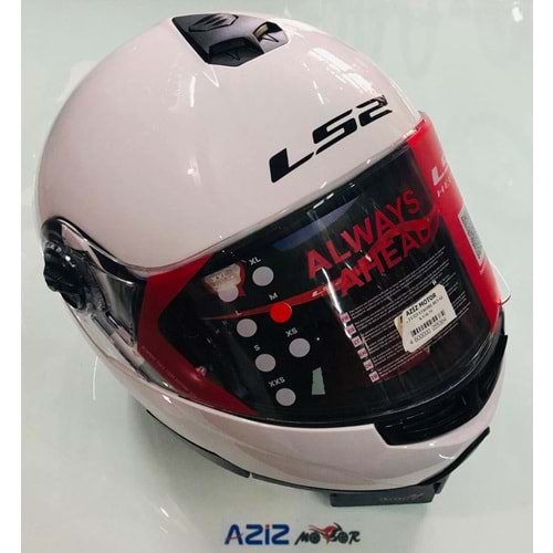 LS2 FF325 STROBE BEYAZ KASK M