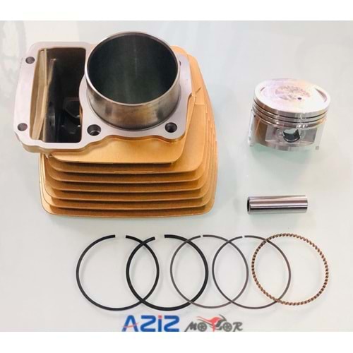 CG 125 SİLİNDİR KOMPLE SET 15 PERNO 56,5mm ALTIN RENK
