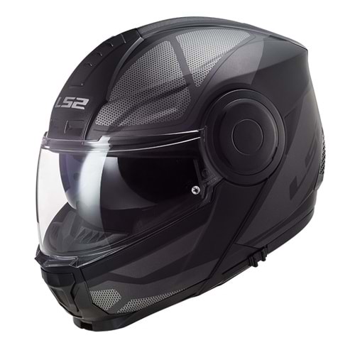 LS2 SCOPE AXIS MAT SİYAH-TITANIUM KASK XL