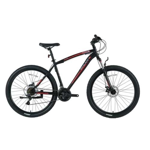 BİSAN MTS 4600 V-23 24 JANT DAĞ BİSİKLETİ MAT SİYAH - KIRMIZI