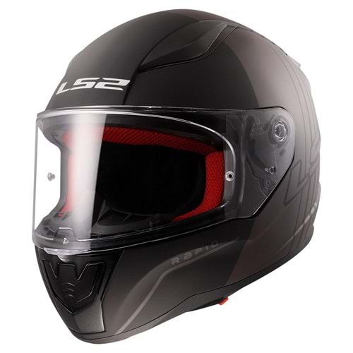 LS2 RAPID MULTIPLY MAT SİYAH-GRİ KASK XL
