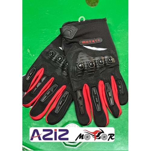 MOTARİ ELDİVEN KORUMALI KIRMIZI - XXL