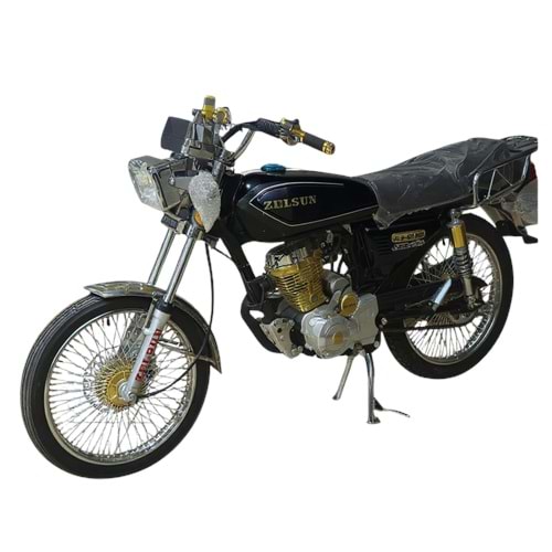ZELSUN ZLS-50 REX MOTOSİKLET SİYAH MODİFİYE 72 TEL JANT