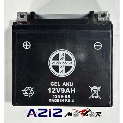 12V 9AH DİK AKÜ ARORA