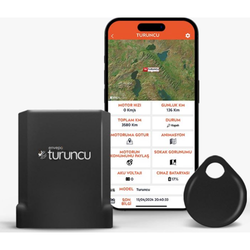 TURUNCU GO KABLOSUZ MOTOSİKLET TAKİP CİHAZI ( 12 AYLIK )