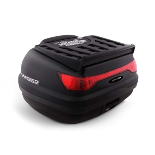 MOTOSİKLET ÇANTASI WOGEN 52L SIRTLIKLI SİYAH