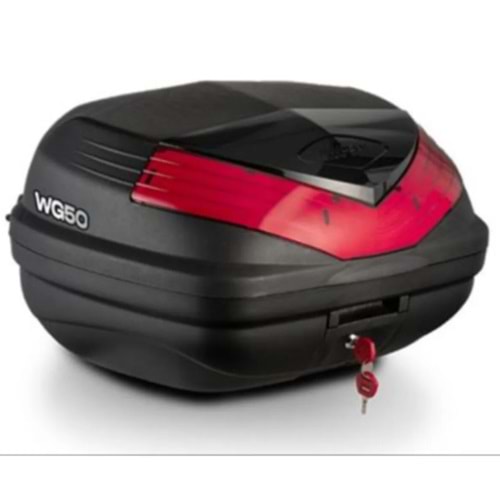 MOTOSİKLET ÇANTASI WOGEN 50L SIRTLIKLI SİYAH