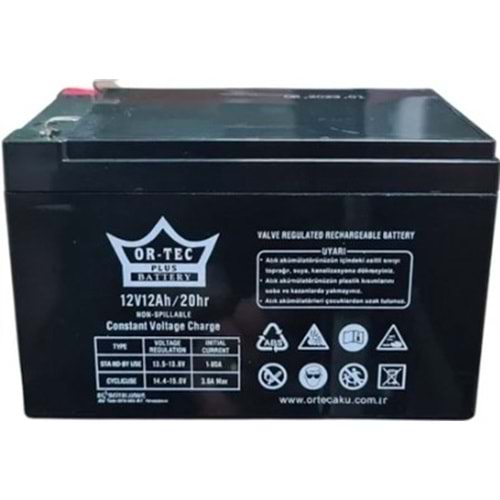 12V 12AH ELEKTRİKLİ ARABA AKÜSÜ ORTEC