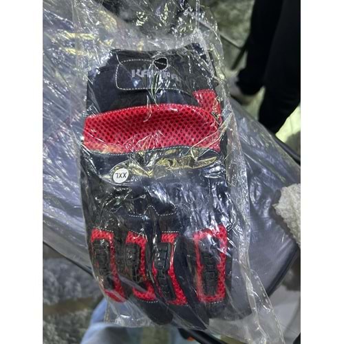 KAMFAN KIRMIZI SİYAH ELDİVEN XXL