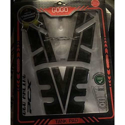 GOGO PREMİUM PCX TANK PED SİYAH GRİ RENK