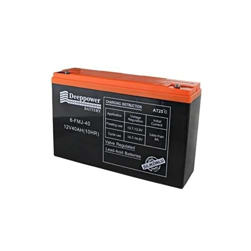 12V 40 AH DEEPPOWER MOTOR AKÜSÜ 6-DZM60