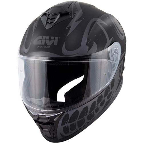 GIVI 50.X BONES MAT SİYAH-GRİ KASK M
