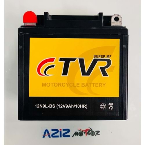 12V 9AH 10HR 12N9A-BS TVR AKÜ MOTOSİKLET AKÜSÜ