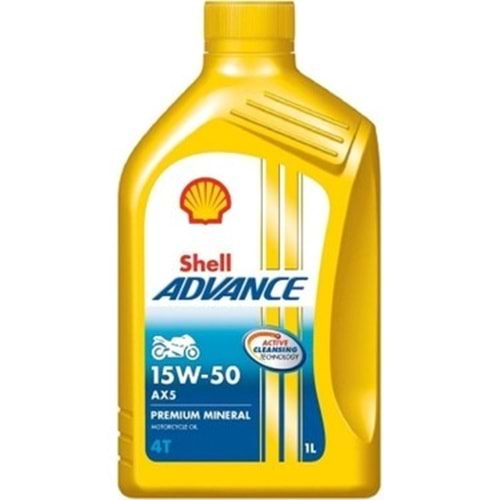 SHELL ADVANCE 15W 50W MOTOR yağı