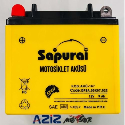 12V 9A-BS AMPER SAPURAİ AK