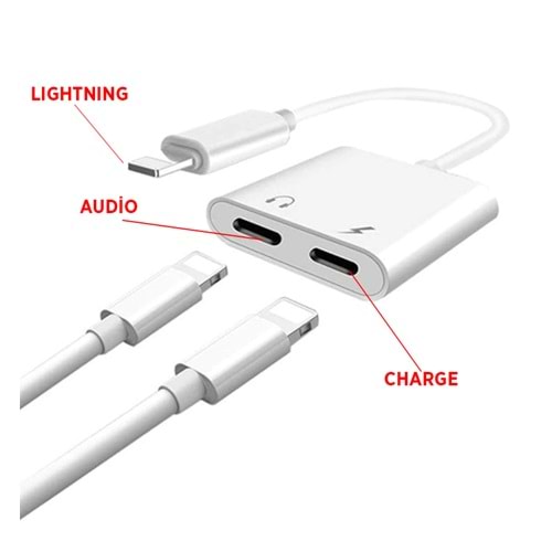 LIGHTNING KUL.VE ŞARJ ÇOĞALTICI J-008