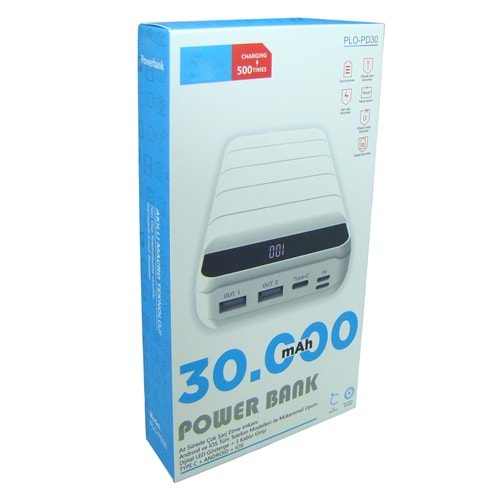 POWER BANK 30000 MAH PLO-PD30