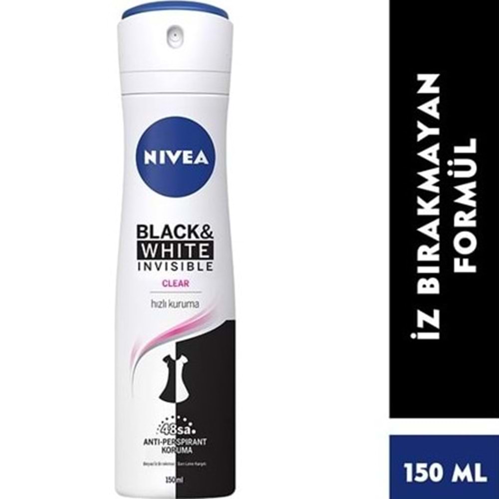 NIVEA DEODORANT 150 ML INVISIBLE BEYAZ