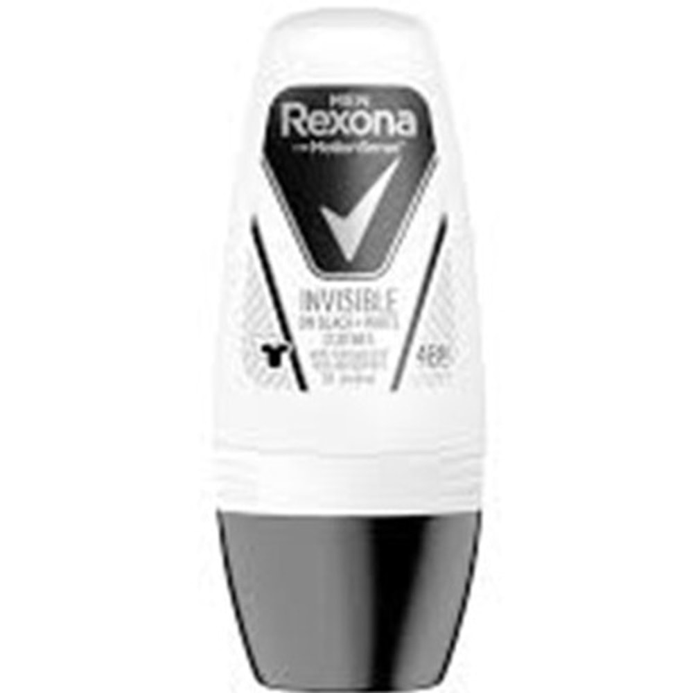 REXONA ROLLON 50 ML INVISIBLE ON BLACK WHITE