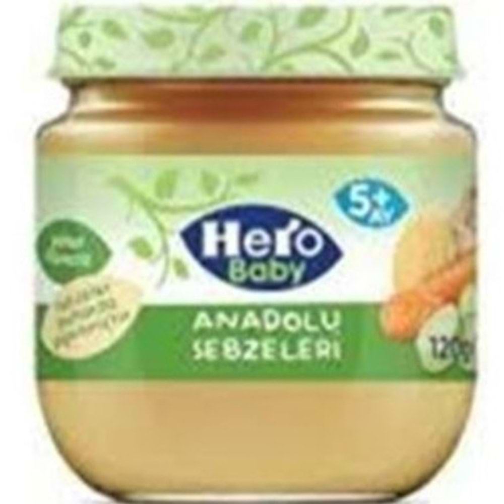 HERO BABY KAVANOZ MAMA 120 GR ANADOLU SEBZELERI