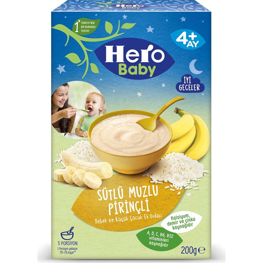 HERO BABY MAMA 200 GR SUTLU MUZLU PIRINCLI