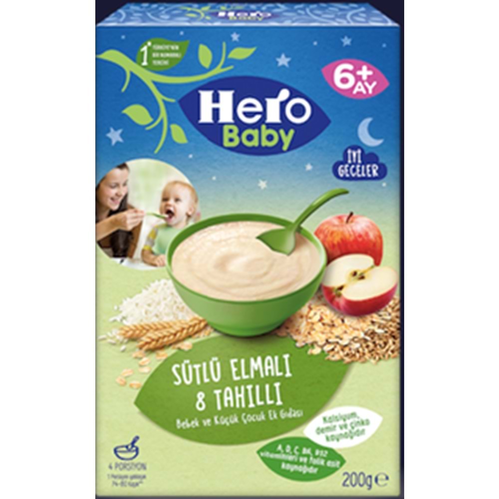 HERO BABY MAMA 200 GR SUTLU ELMALI 8 TAHILLI