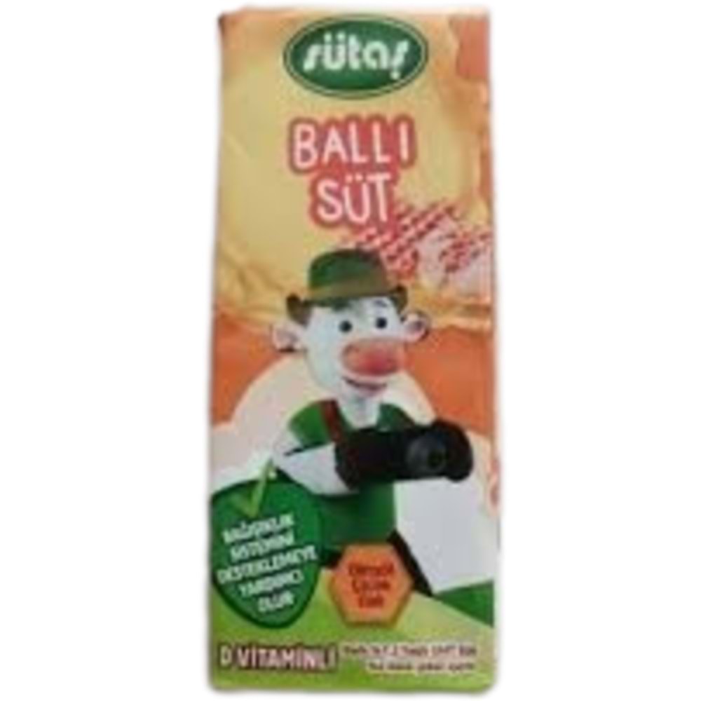 SÜTAŞ BALLI SÜT 180 ML D VİTAMİNLİ