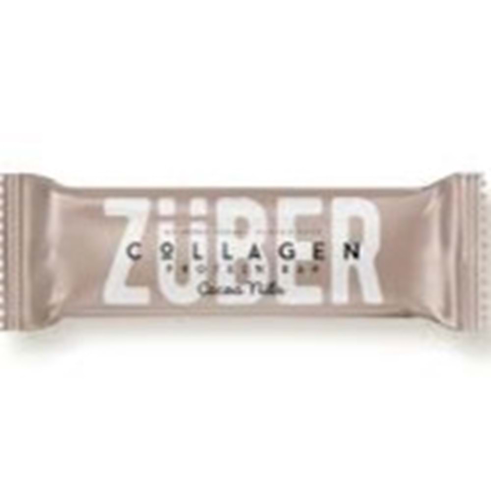 ZÜBER GLUTENSIZ PROTEIN BAR 35 GR COLLEGEN KAKAO CEKIRDEKLI