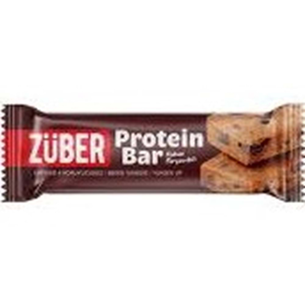 ZÜBER GLUTENSIZ PROTEIN BAR 35 GR KAKAO PARCACIKLI