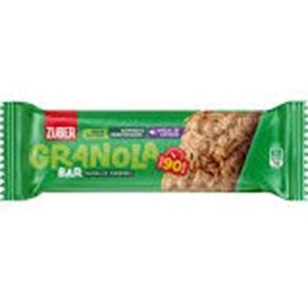 ZÜBER GLUTENSIZ GRANOLA BAR 25 GR ELMALI TARCINLI