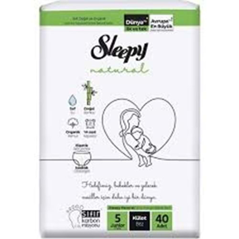 SLEEPY NATURAL KULOT BEZ 5 JUNIOR 40 LI