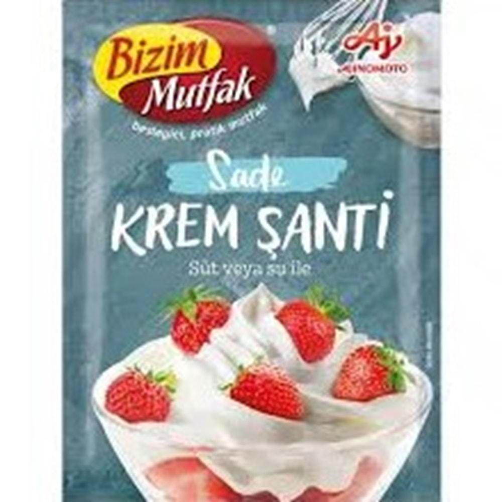 ÜLKER BİZİM KREM ŞANTİ 4X75 G SADE