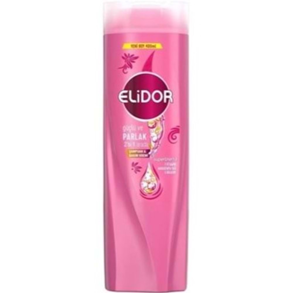 ELİDOR ŞAMPUAN+BAKIM KREMİ 400 ML GÜÇLÜ VE PARLAK SAÇLAR