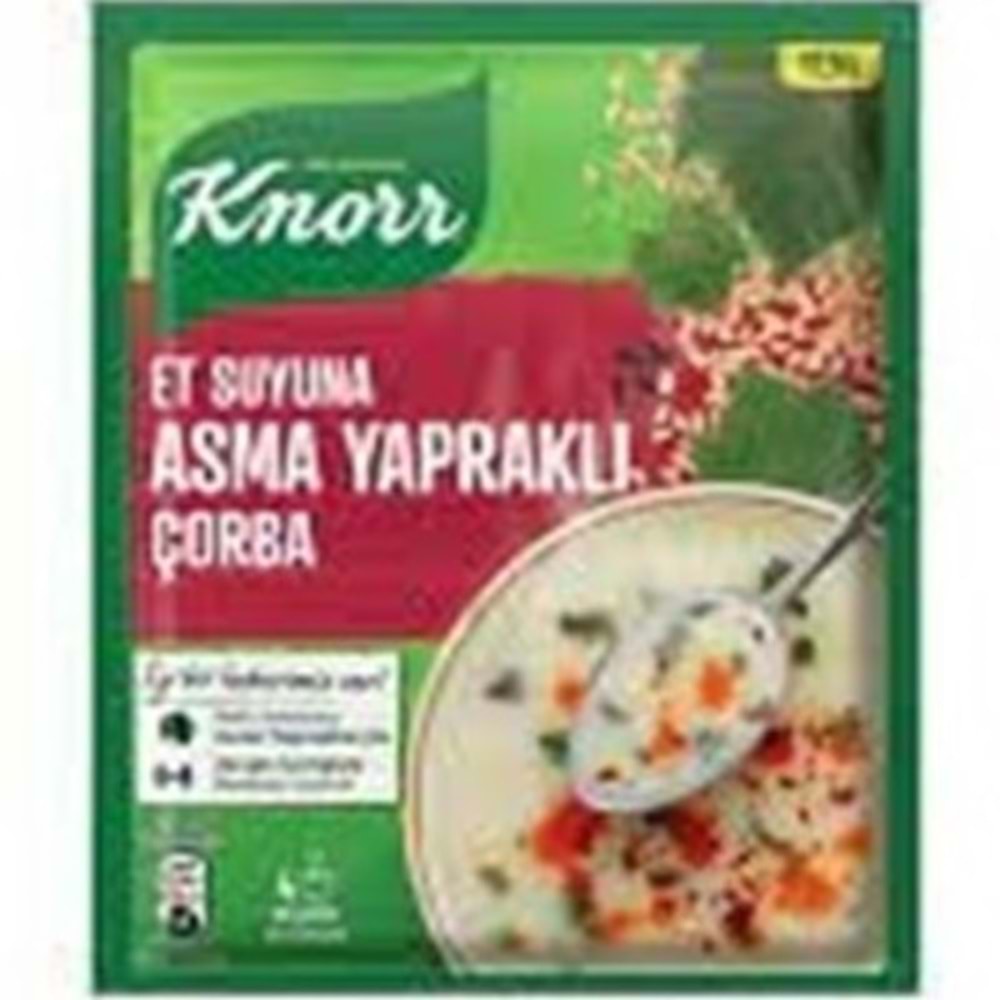 KNORR HAZIR CORBA 75 GR ET SUYUNA ASMA YAPRAKLI