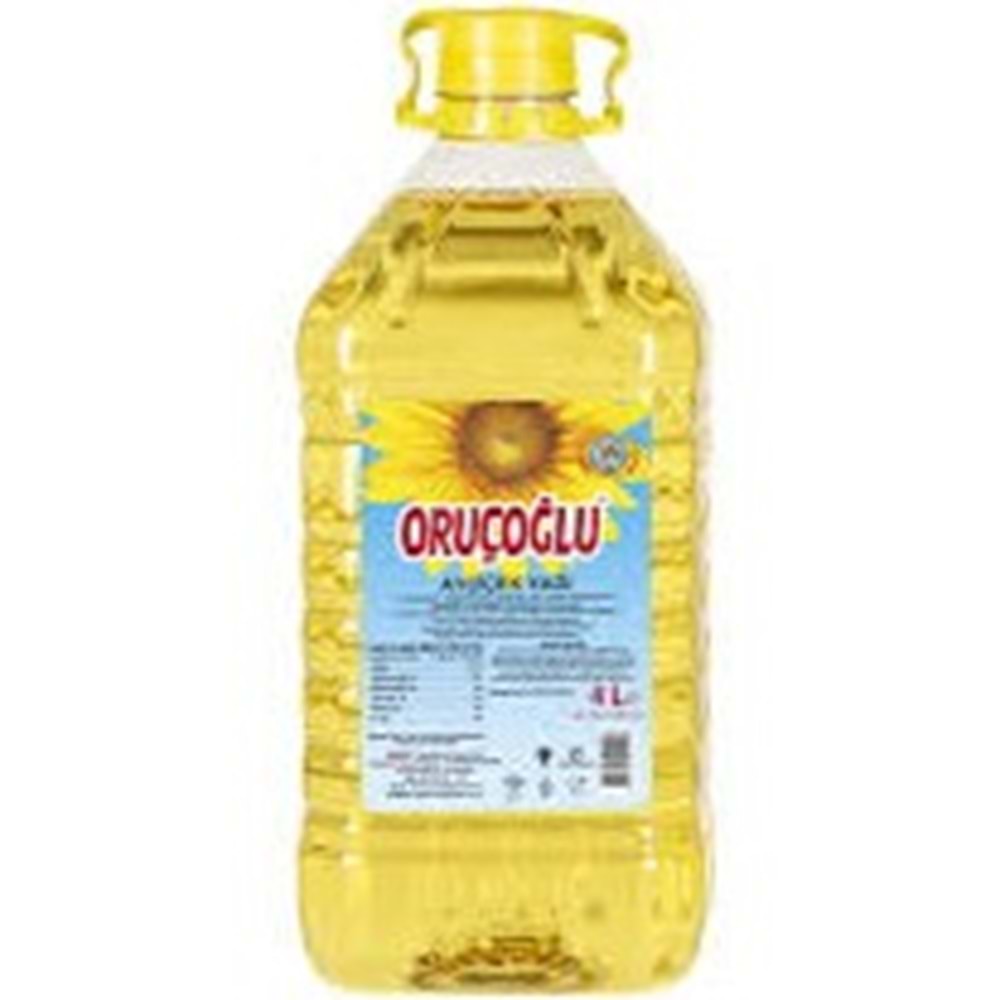 ORUÇOĞLU AYÇİÇEK YAĞI 4 L