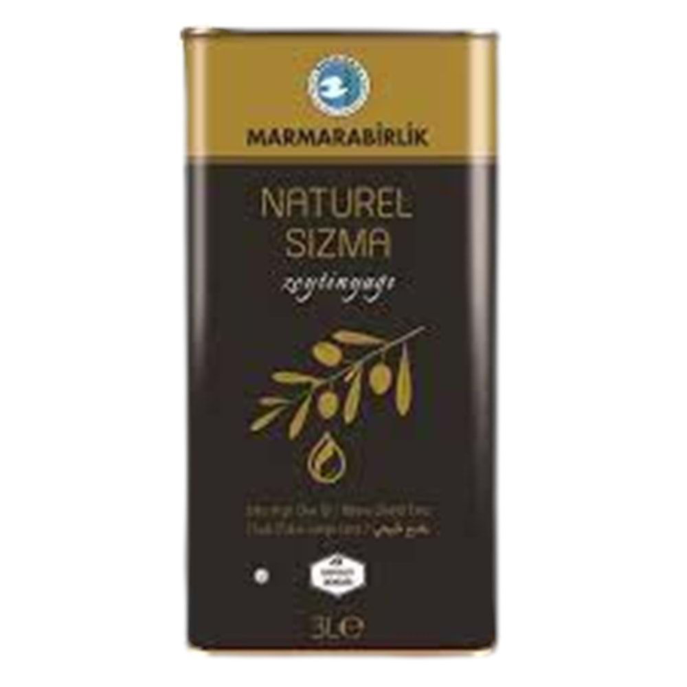 MARMARABİRLİK ZEYTİN YAĞI 3 LT SIZMA
