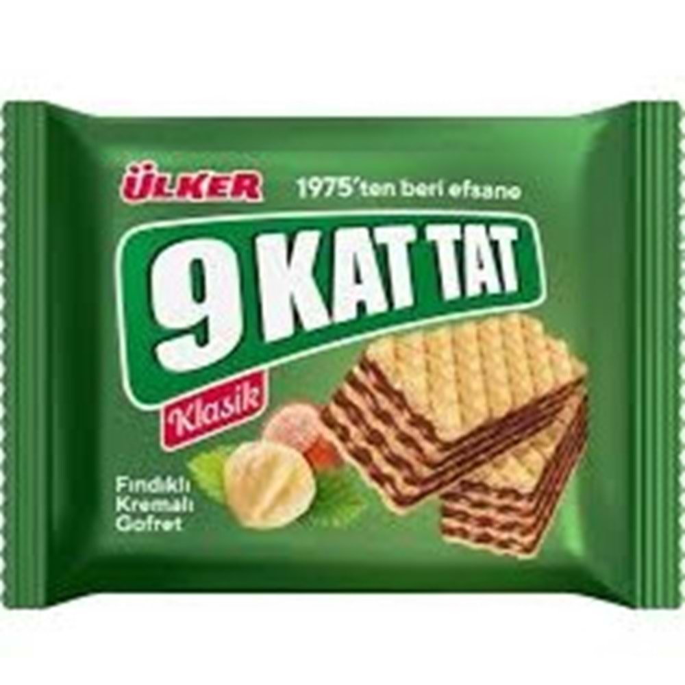 ÜLKER 9 KAT GOFRET 39 GR FINDIK