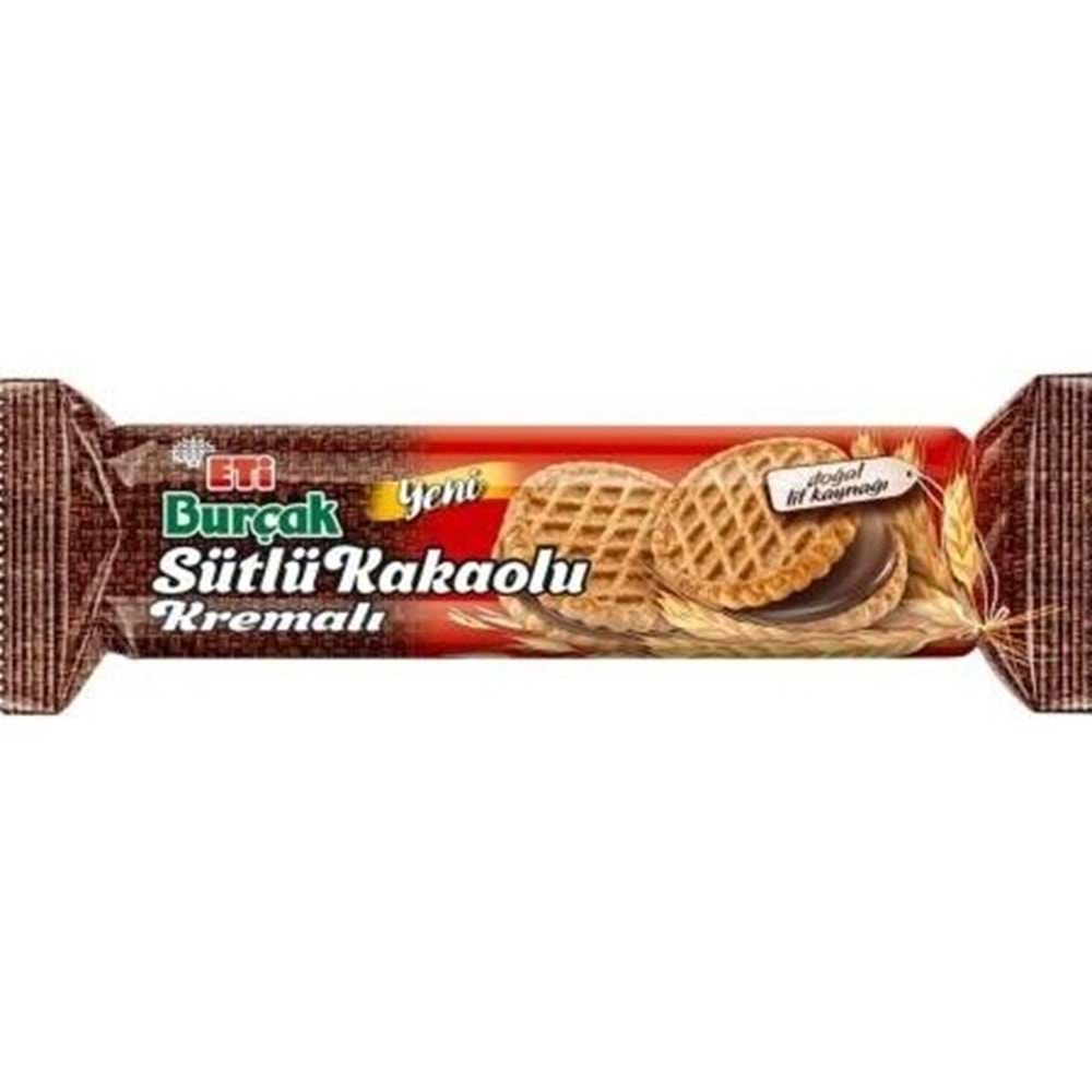 ETİ BURCAK SUTLU KAKAO KREMALI BISKUVI 100 GR