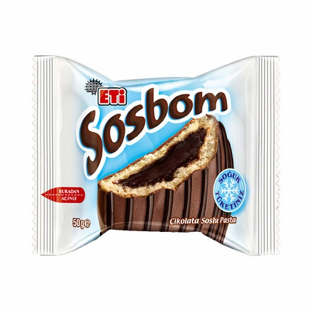 ETİ SOS BOM CIKOLATA SOSLU KEK 50 GR