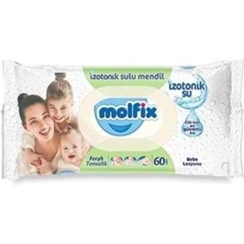 MOLFİX ISLAK HAVLU 60 LI IZOTONIK SULU FERAH TEMIZ