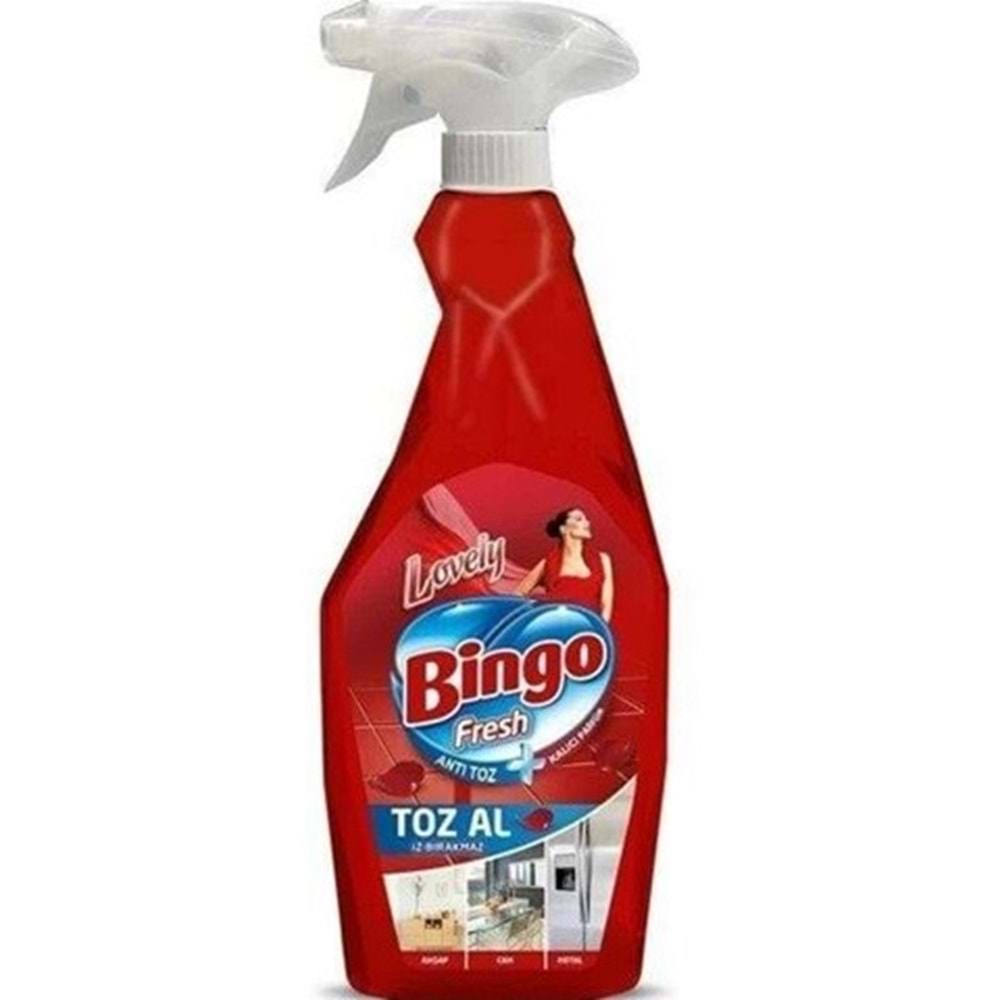 BİNGO TOZ AL IZ BIRAKMAZ SPREY 750 ML LOVELY
